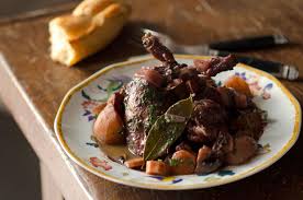 Rabbit Cooked In Red Wine Cocotte De Lapin Au Vin Rouge Recipe Cooking Red Wine Recipe Recipes