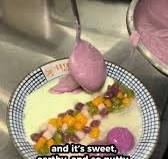 Taro Cream Tau Fu Fah & Shaved Ice at The Soybean Factory