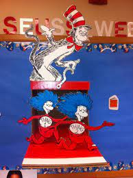 The Classic Scene From The Dr Seuss Book The Cat In The Hat Opens The Red Box While Thing 1 And Thing 2 Jump Out From The Seuss Easy Activities Famous Books
