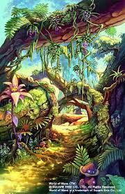 Dawn Of Mana Jungle Path Jungle Art Fantasy Landscape Environment Concept Art
