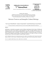 Complete travel guide of malaysia tourism. Pdf Between Tourism And Intangible Cultural Heritage Nur Izzati Mohd Rodzi Saniah Ahmad Zaki And Syed Subli Academia Edu