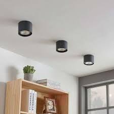 Round Led Ceiling Spotlight Mabel Dark Grey In 2020 Led Ceiling Spotlights Ceiling Spotlights Led Ceiling