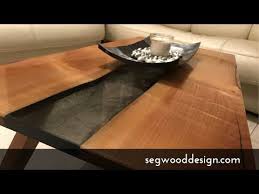 Resin tables, duffy london topography resin coffee table materialmondays resin, pipa oly ribboned white resin coffee table kathy kuo home, teak root coffee table resin for sale in jepara on english. Epoxy Coffee Table Chery Wood Two Tones Of Black And Gold Flakes Youtube Coffee Table Table Resin Table