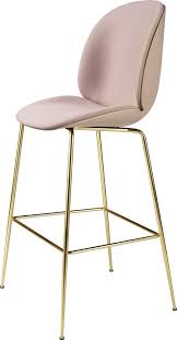 Gubi Chaise De Bar Beetle Coque Plastique Pieds Metal Design Gamfratesi Chaise Haute Cuisine Chaise Bar Salle A Manger De Luxe