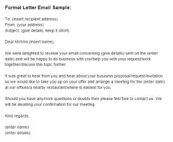 Types of formal letters and formal letter format. Formal Letter Email Sample Formal Email Letter Template
