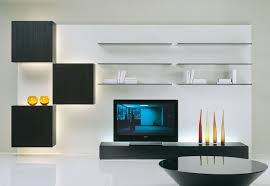Mediawand wohnwand 9 tlg nexi xl 16 weiss hochglanz inkl.led. Moderne Wohnwand Mit Led Beleuchtung 55 Ideen