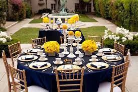 Ships free orders over $39. Blue Yellow And White To Die For Royal Wedding Themes White Wedding Table Setting Beauty And Beast Wedding