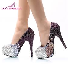 Fai shopping su floryday per scarpe da sposa tacchetto scarpe donna alla moda a prezzi convenienti. Viola E Argento Con Strass Tacco Alto Scarpe Da Sposa Partito Pompe Da Sposa Scarpe Formali Vestito Cinderella Prom Pompe Piu Il Formato 45 Party Pumps Shoes Cinderellashoes Wedding Aliexpress