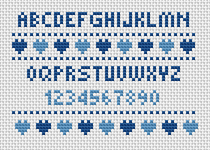 Creating your own samplers or inserting text into a pattern you design is as easy as abc when you use one of the hundreds of alphabet patterns available from kooler design studio. Alphabet Cross Stitch