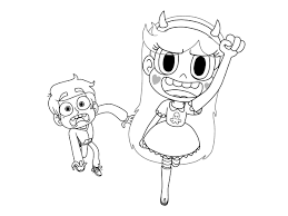 Ausmalbilder Star Vs The Forces Of Evil Drucken Sie Die