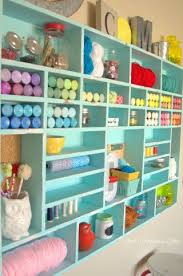 Whether you are using floral tupperware, childrens wall shelves, bathroom organizers or desktop drawers, there are loads of crafty ideas that can help. 11 Totally Inspiring Dream Craft Rooms Dream Craft Room Craft Room Storage Craft Room Office