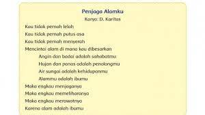 Puisi tentang alam, bentuk karya sastra yang digunakan untuk mengekspresikan diri. Mengapa Alam Dalam Puisi Di Atas Disebut Sebagai Ibu Kunci Jawaban Tema 6 Kelas 4 Sd Mi Halaman 115 Tribunnewsmaker Com