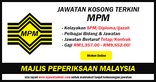 Pengambilan jawatan kosong ini telah dibuka kepada seluruh warganegara malaysia yang berminat dengan jawatan kosong tertera. Jawatan Kosong Terkini Di Majlis Peperiksaan Malaysia Mpm Tetap Kontrak Ejawatankini Com