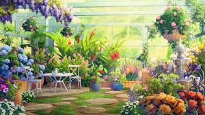 Medusa S Garden By Tamiart On Deviantart Anime Scenery Anime Flower Anime Scenery Wallpaper