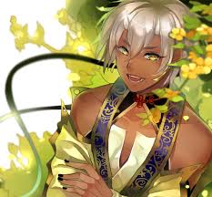 .cup dark_skin dark_skinned_male emiya_kiritsugu emiya_kiritsugu_(assassin) fate/grand_order fate/kaleid_liner_prisma_illya fate/stay_night fate_(series) highres kaerunoko legs_crossed long_hair looking_at_viewer multiple_boys pink_hair siting teacup white_hair yellow_eyes. Dark Skin White Hair Male Solo Page 6 Zerochan Anime Image Board