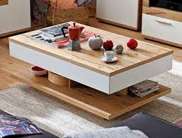 Couchtische gibt es in zahlreichen stilen, größen und formen. Couchtisch Weiss Crack Eiche 115x70x45 Cm Sofatisch Tisch Wohnzimmer Nina 13 Ebay