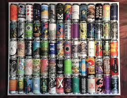 How tall is a 16 oz beer can? Finished Diy Beer Can Display Build Your Own Artwork From Your Favorite 16 Oz Craft Beer Cans Diy Beer Beer Display Beer Can Art