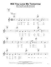 Lana del rey — young & beautiful (myon & shane 54 summer of love remix). Will You Love Me Tomorrow Will You Still Love Me Tomorrow By Carole King Ukulele Guitar Instructor