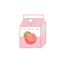 Discover The Coolest Pixel Peach Cute Tumblr Stickers Peach Tumblr Peach Wallpaper Pixel Art