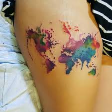 Ever since i was a little kid, i have loved the world and been fascinated by pictures of it. 10 World Map Tattoo Designs Ideas Design Trends Premium Psd Vector Downloads