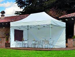 Gazebo pieghevole 3x4,5 m in alluminio con struttura rettangolare e telo bianco gaz 107. Gazebo Telescopico Per Fiere Mercatini Professionale Resistente Quandro 3 X 4 5 Plus Line