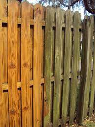 Work with the grain of the wood. Wooden Privacy Fence Before And After Pressurewashing Pressure Washing Services Pressure Washing Pet Door Installation