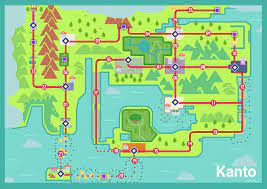 It's a town map!) appears and then the map is shown. I Remade The Kanto Region Map Using The Generation 8 Style Hope It Looks Good Pokemon