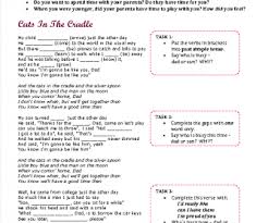 Feb 05, 2020 · this ranked poll includes songs like cats in the cradle by ugly kid joe, and stray cat strut by stray cats. Song Worksheet Cats In The Cradle By Ugly Kid Joe