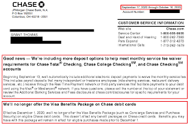 We did not find results for: Chase Checking Accounts More Ways To Waive Monthly Service Fees Debit Card Benefits Ending Nov 30