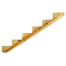 6 Step Pressure Treated Southern Yellow Pine Deck Stair Stringer At Lowes Com Outdoor Steps Wooden Steps Stairs Stringer