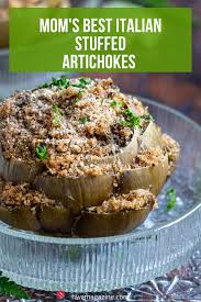 Best Italian Stuffed Artichokes Recipe Artichoke Recipes Food Recipes