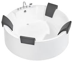 Enjoy free shipping on most stuff, even big stuff. Empava 71 4 Person Modern Round Acrylic Freestanding Bathtub Soaking Tub Contemporary Bathtubs By Empava Appliances Inc