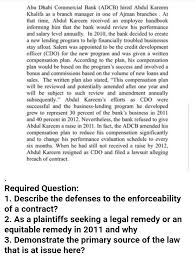 This is to inform you that abu dhabi commercial bank p.j.s.c. Solved Abu Dhabi Commercial Bank Adcb Hired Abdul Karee Chegg Com