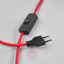 Mit Rotem Kabel Holz Tischlampe Tilda Kaufen Lampenwelt Ch