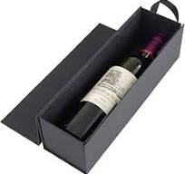 RYDDOY Wine Gift Box, 12.8x3.7x3.7 Inches Black Wine Bottle Boxes With  Handle for Liquor and Champagne Magnetic Closure Collapsible Gift Box for  ...