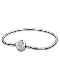 Fühlt sich wertig an und ist als geschenk top! Pandora 599046c01 Damen Armband Moments Funkelndes Crown O Silber