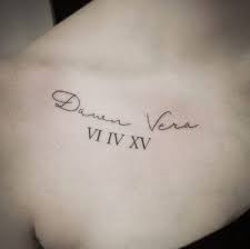 36 Exquisite Roman Numeral Tattoo Designs Roman Numerals Roman Tattoo Fonts Tattoo Name Fonts Tattoos