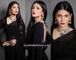 We did not find results for: Shruti Haasan Looks Beautiful In A Plain Black Saree South India Fashion