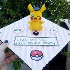 Top Nerdy Ten Grad Caps Pokemon Creative Graduation Caps High School Graduation Cap Decoration Graduation Cap