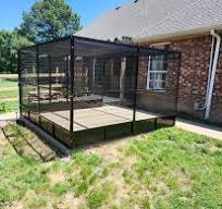 Indoor and outdoor aviary setup for birds