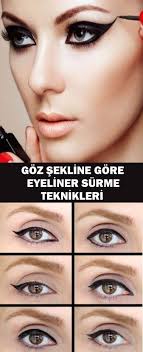 Goz Sekline Gore Eyeliner Surme Teknikleri Eyeliner Goz Kalemi Makyaj