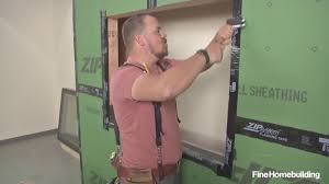 Part 1 Prepare A Rough Opening For A Nail Fin Window Over Zip System Sheathing Youtube