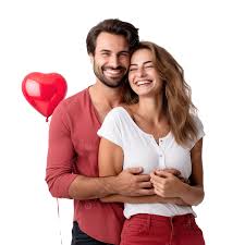 Casal No Dia Dos Namorados Sorrindo Com Uma Expressão Feliz E Agradável PNG  , Casal, Amor De Casal, Casal Romantico PNG Imagem para download gratuito