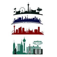 Skyline Las Vegas Cuttable Design Svg Png Dxf Eps Designs Cameo File Silhouette Vegas Skyline Vegas Tattoo Las Vegas