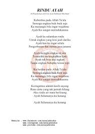 Berikut adalah lirik lagu rindu ayah dari gus azmi. Gus Azmi Ayah