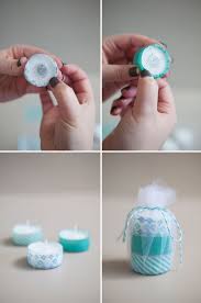 Diy Washi Tape Tea Light Favors Something Turquoise Baby Shower Favors Diy Tea Lights Wedding Washi Tape Diy