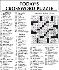 Today S Crossword Puzzle Pressreader