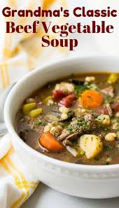 Classic Beef Barley Soup Recipe In 2020 Beef Soup Recipes Homemade Vegetable Beef Soup Vegetable Beef Soup