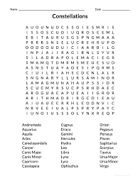 Check spelling or type a new query. Constellations Wordsearch Puzzle Fun Science Wordsearches