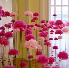 Du papier crépon, une baguette creuse et rigide du diamètre d'une paille mais de la longueur de votre bande de crépon, et 1/on commence à rouler une bande de crépon d'environ 15 cm autour du tube. N 1 En Decoration Pompons En Papier De Soie Hello Pompon